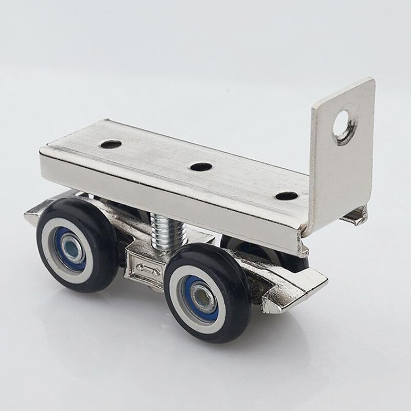 Deur Opknoping Ronde Glazen Hardware Katrol Opknoping Mute Rail Wiel Balkon Schuifdeuren Kast: Default Title