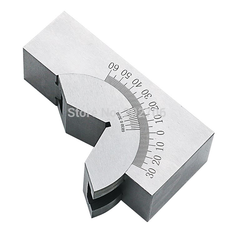 AP25 Precision Gauge Micro Adjustable Angle V Block Milling Setup 0 to 60 Degree Angle Plate Angle Block Angle Gauge