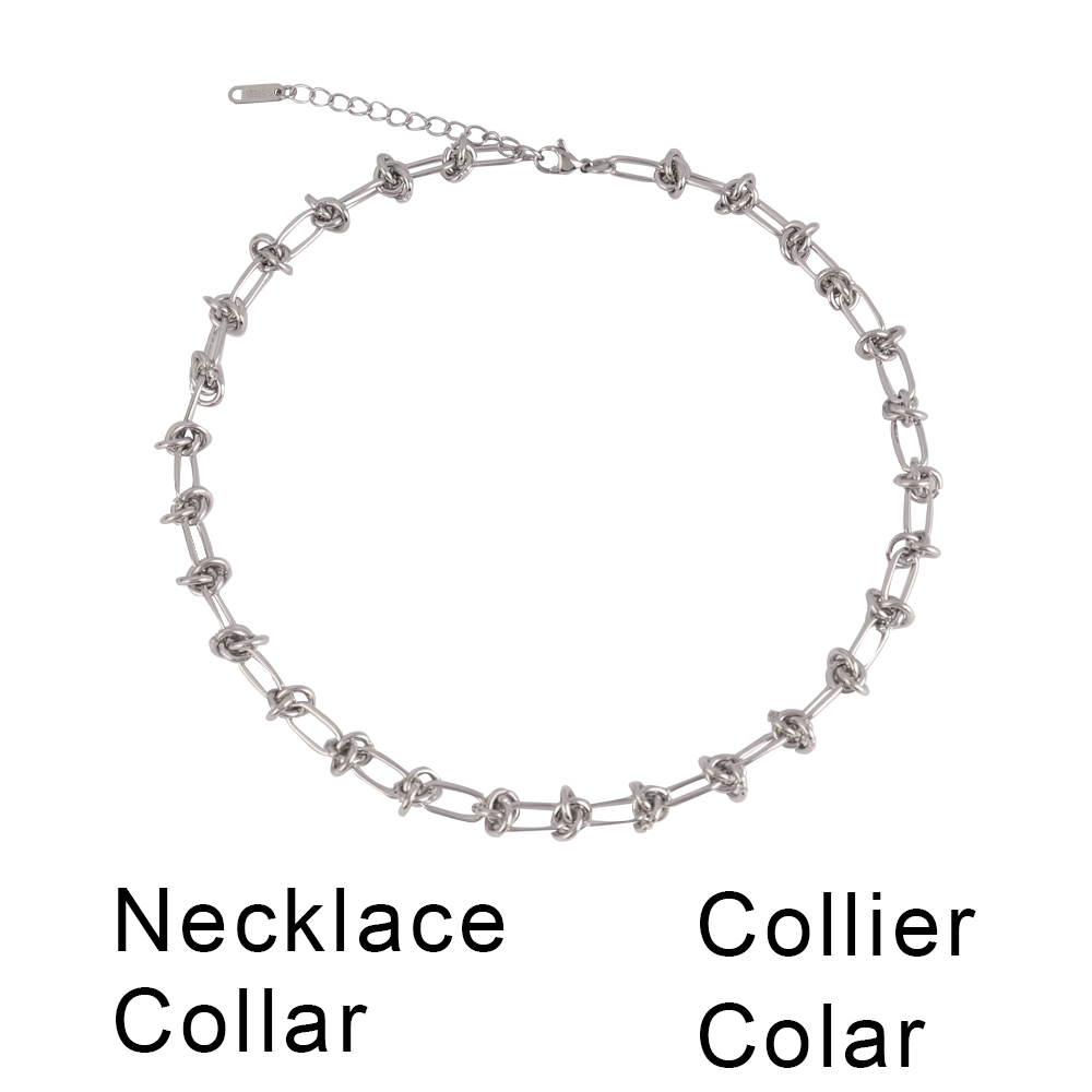 Goudkleurige Dikke Ketting Choker Ketting 316L Roestvrijstalen Halsketting Voor Dames Kettingen Mode Sieraden Feest: Licht Geel Goud Kleur
