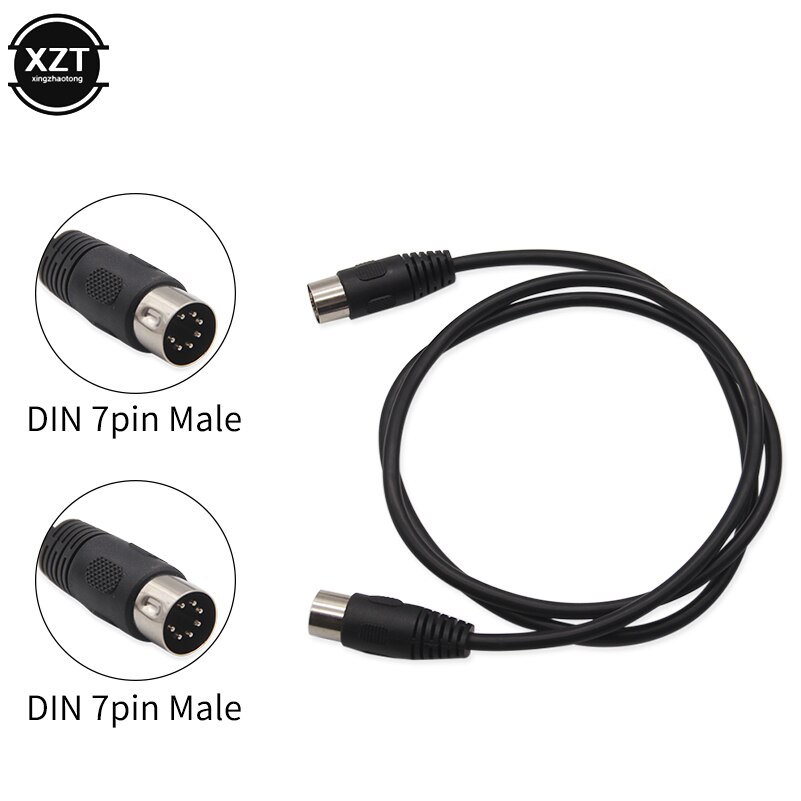 1Pcs 7 Pin Din Midi Kabel 7PIN Din Male Naar Mannelijke Controller Interface Kabel 1M 1.5M 3M