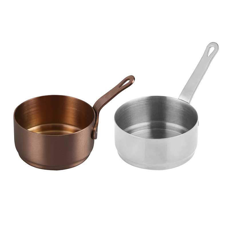 80Ml Kleine Melk Koken Saus Pan Pot Met Lange Steel Rvs Mini Soeppan Heatingtomato Sap Container