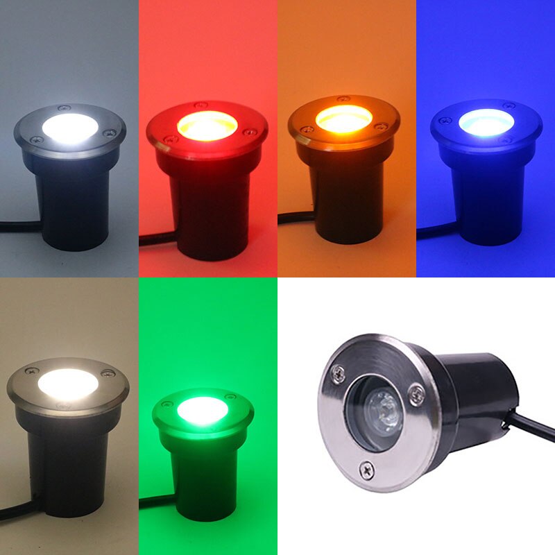 12V 24V Outdoor LED Lighting IP68 Waterproof Inground Landscape Light Lamp 1W 3W 7W 9W 15W