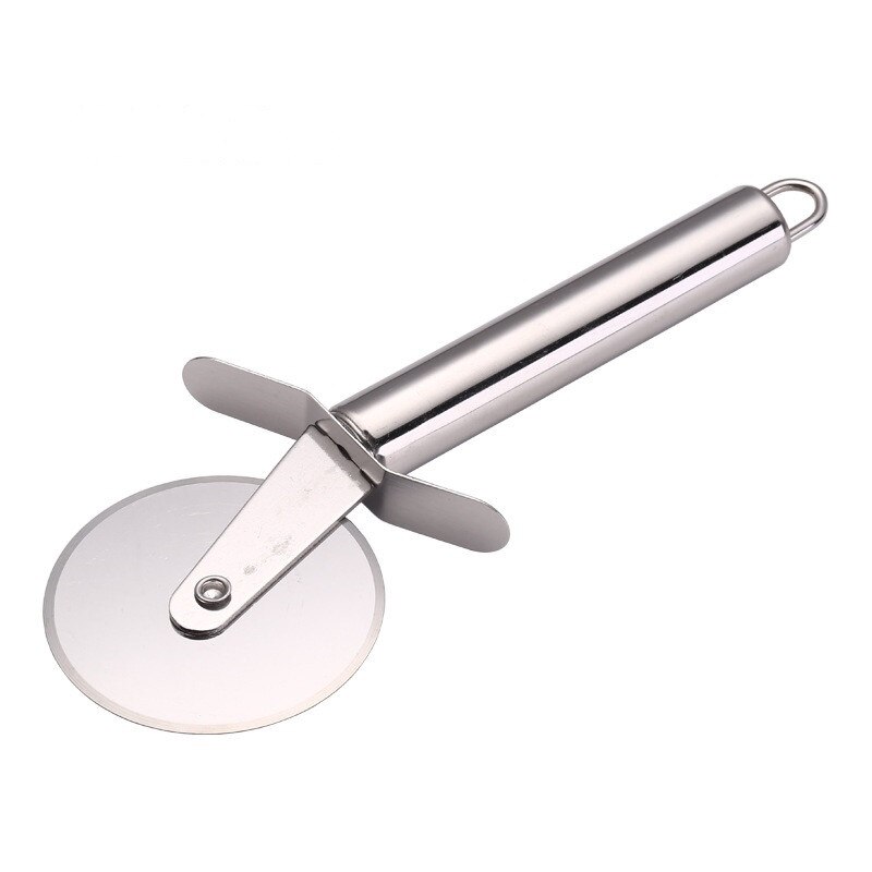 Pizzasnijder Dubbele Roller Pizza Mes Cutter Gebak Pasta Deeg Crimper Keuken Pizza Gereedschap: JJYY113700001