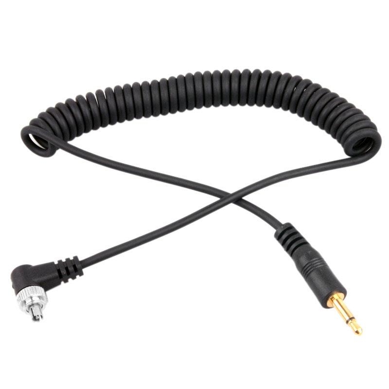 PC-3.5mm 3.5 mm Male PC Sync Flash Cable Camera PC Line 32-100cm AS99