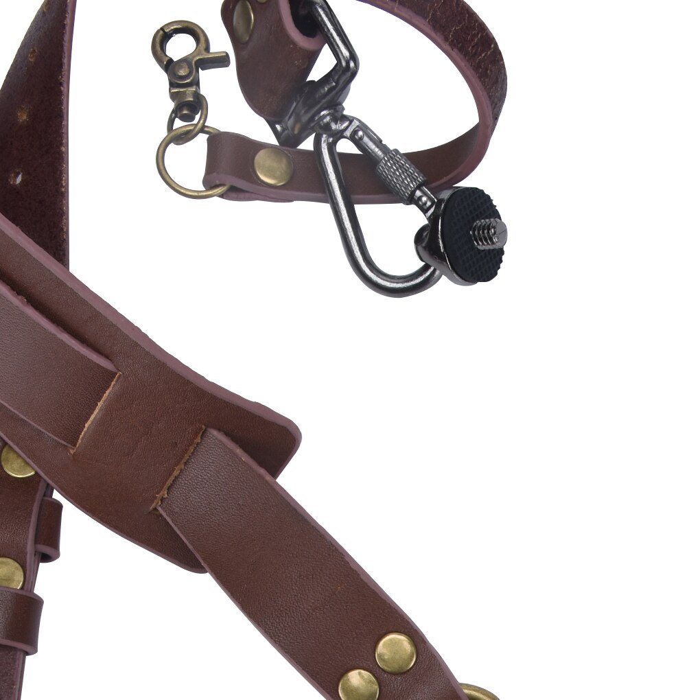 telecamera Regolabile Doppia Spalla Finimenti di Cuoio di Spalla Della Macchina Fotografica Della Cinghia Accessori per la Fotografia