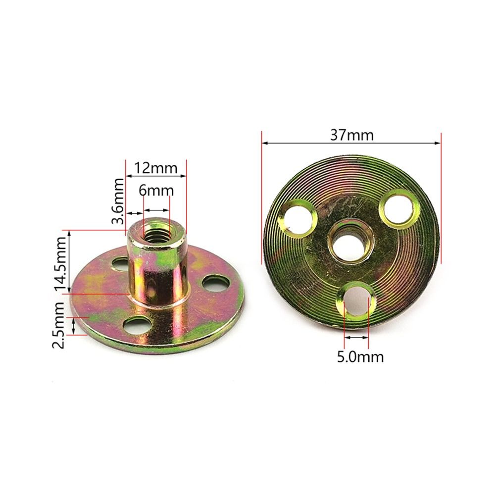 5 teile/satz nützliche Metall Drei-See-Verriegelung flansch murmeln rund flach m6 m8 m10 Konter muttern murmeln Befestigungs Element T-Stück Möbel muttern Schraube: verrotten