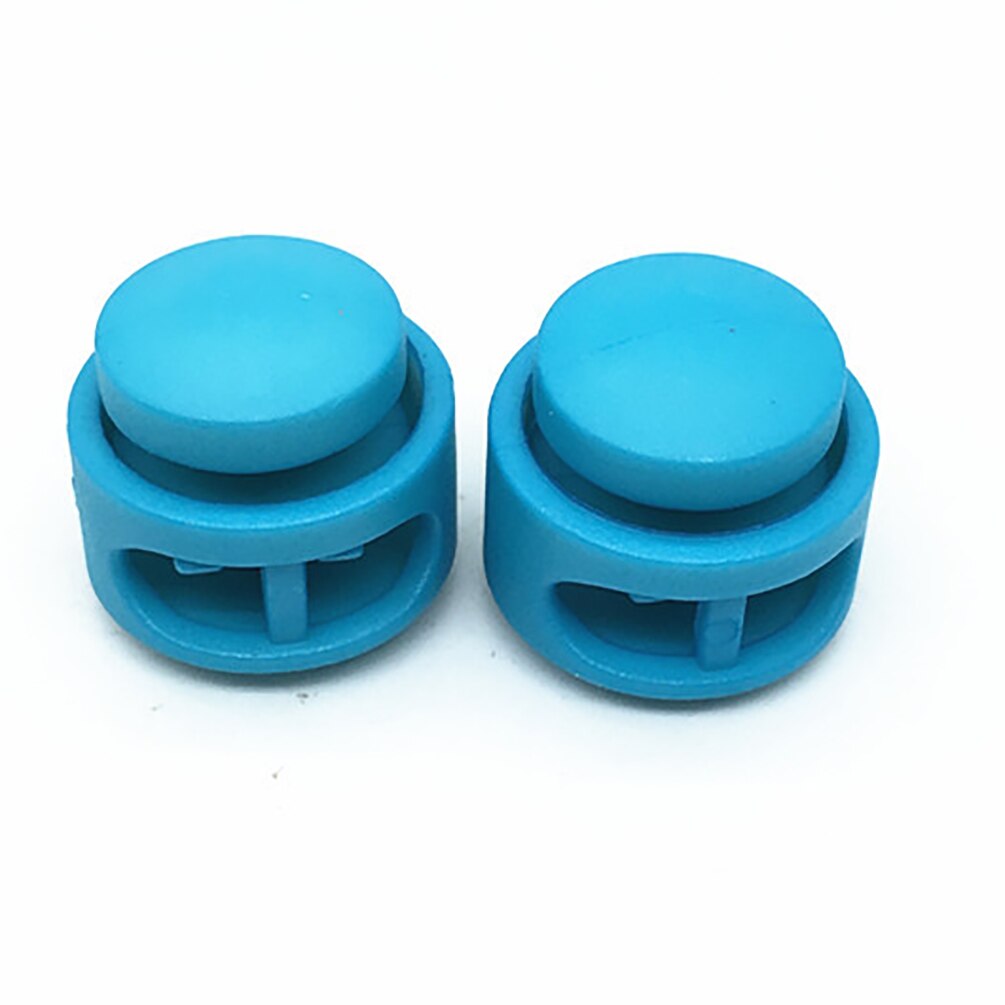 50PCS Double Hole Spring Cord Lock Round Ball Shaped Toggle Stoppers Apparel Shoelace Sportswear DIY Accessories: 1