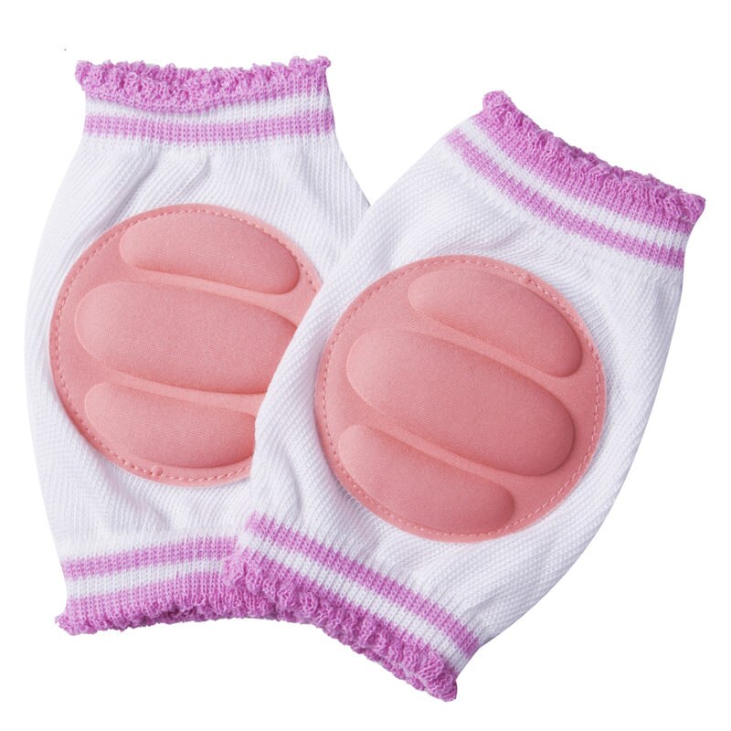 Chauffe-jambes pour bébé garçon et fille en bas âge, coussin de sécurité pour ramper, genouillère antidérapante: Rose