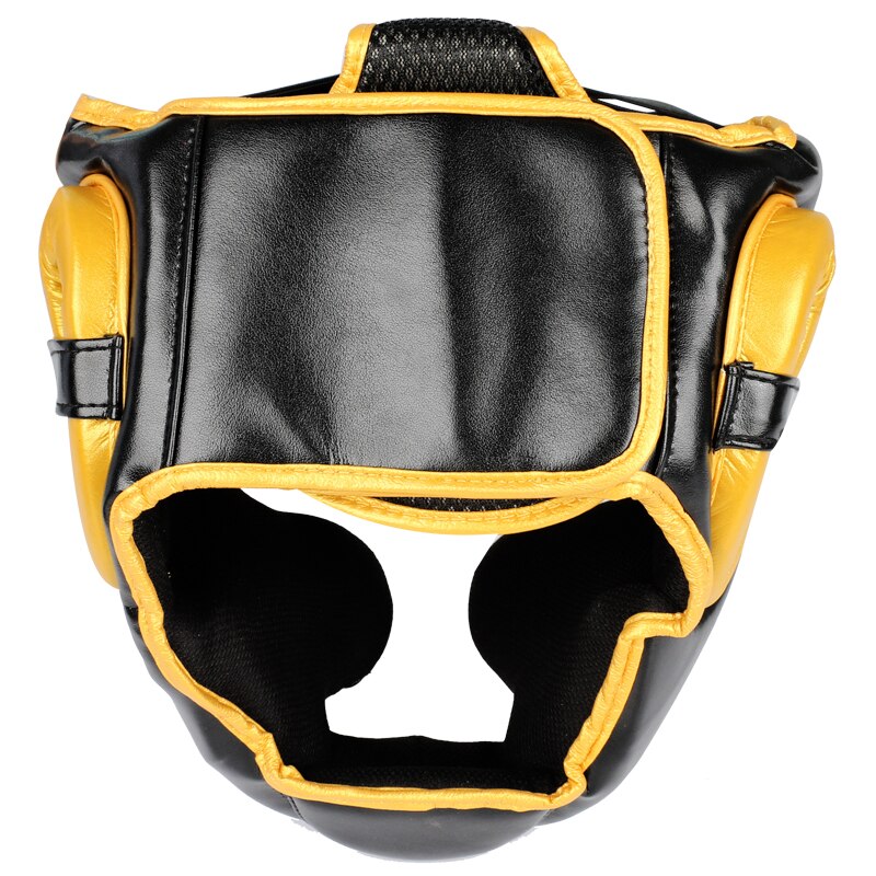Gyldne m / l låve ungdom / voksne kvinner menn boksehjelmer mma muay thai sanda karate taekwondo hode utstyr hode beskytter deo hodeplagg