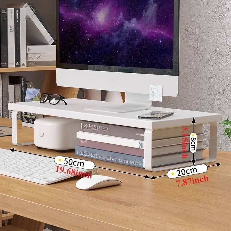 1PC Notebook Computer Stand Desktop Computer Screen Desktop Elevated Desktop Storage and Storage Pad Elevated Length 30/40/50cm: VIOLET/紫罗兰