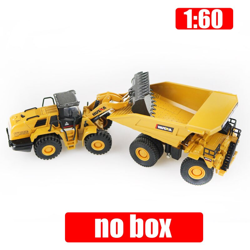 Huina Model 1:60 Scale Alloy Excavator Dump Truck Wheel Loader Engineering Vehicle Diecast Toy Christmas Year: 2pc no box c