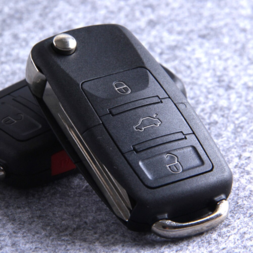 4 Button Remote Key Replacement Flip Car Key Case Styling Folding Blade Key Shell Replacement Uncut Blade Key Shell With Pad