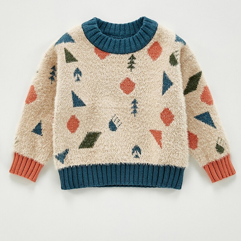 Sodawn Herfst Wnter Leuke Trui Tops Kinderen Bovenkleding Baby Meisje Kleding Baby Boy Kleding Voor 6-24M: BD1010 BEIGE / 6m