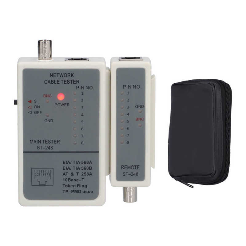 Network Cable Tester Automatic Scanning RJ45 RJ12 RJ11 Network Wires Detector Tracker DC 9V