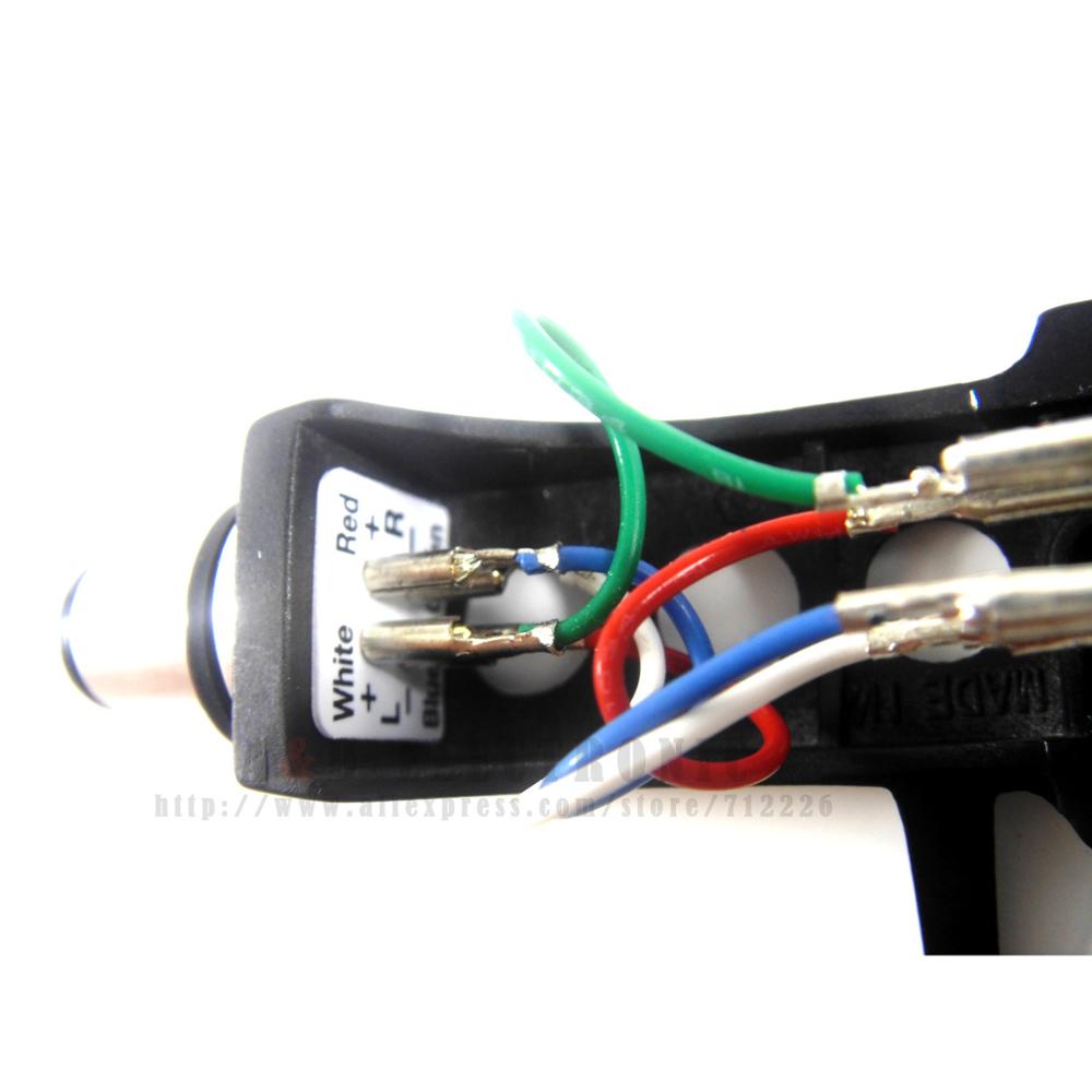 1set Magnetische Cartridge Stylus Met Draaitafel Headshell 4 Pin Contacten Voor Fonograaf Platenspeler Grammofoon LP Vinyl Naald