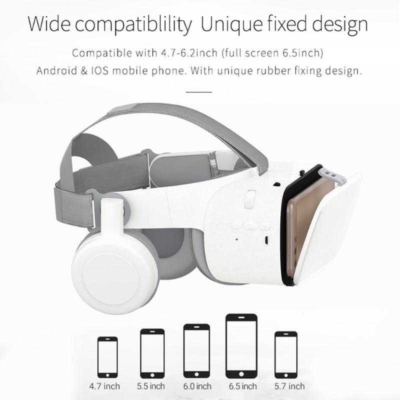 BOBO VR Z6-auriculares de realidad Virtual con Bluetooth, gafas 3D VR, gafas para juegos móviles, Audio y Video, Cable de carga USB dedicado