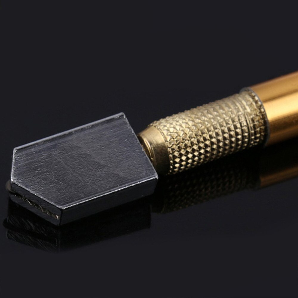Glassnijder Toolprofessional Metalen Handvat Staal Rhinestone Zelfsmerende Olie Feed Getipt Glassnijder Cutting Craft Beglazing
