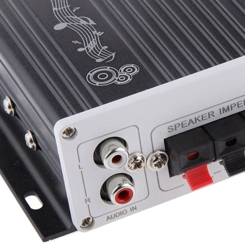 Mini Bluetooth Hi-Fi Stereo Audio AMP Amplifier Bass Booster MP4 12V Support FM/MP3/TF/USB/DVD For Car Motorcycle