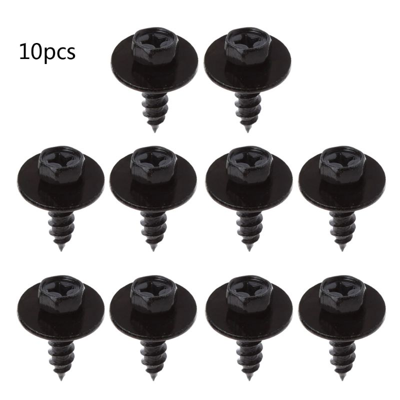 10PCS Universal Hex Screws Self Tapping Tapper Screw for Various Car Vehicle Kit: 4