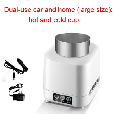 12v mini- og koldfryseskål til dobbelt brug bærbar opvarmning køleflaske køleskab drikkevare dåse køler holder