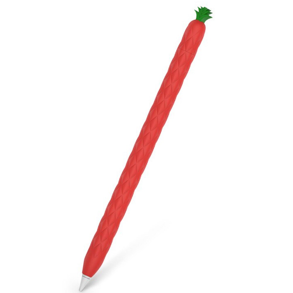 Soft Pineapple Silicone Sleeve For Apple Pencil 1 Pencil 2 Pencil Case Tablet Touch Stylus Pen Cover Cartoon Cute Pencil Pouch