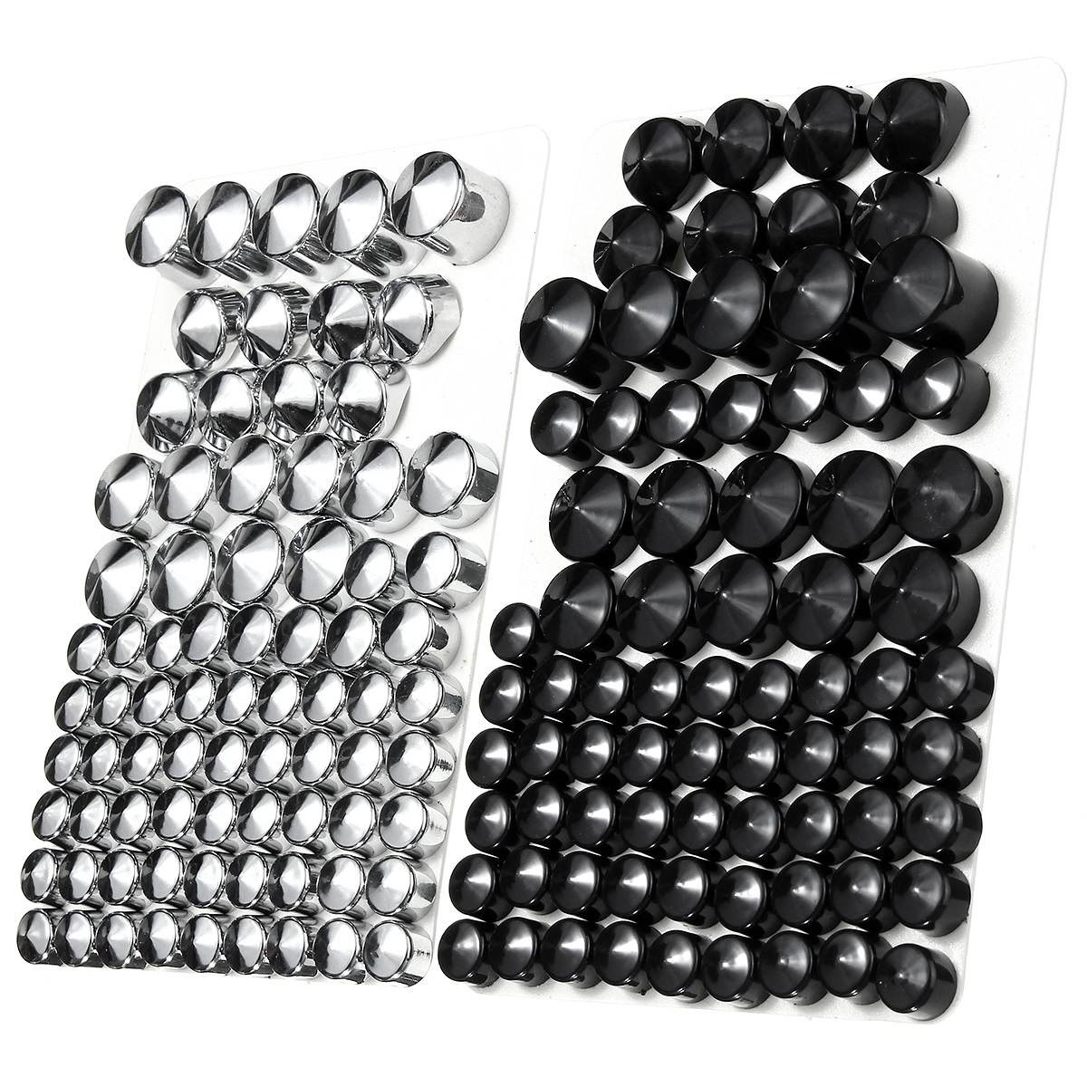 76pc Motorcycle Screw Chrome Black Bolt Toppers Cover Caps Kit For Harley-Davidson Dyna Glide TWIN CAM 1991