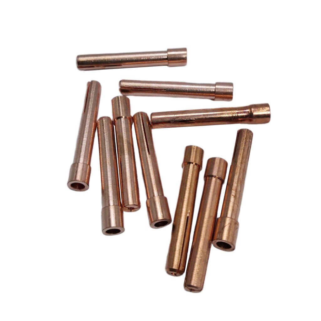 10pcs TIG Torch Collets Parts Accessories Kit Brass Copper Clip