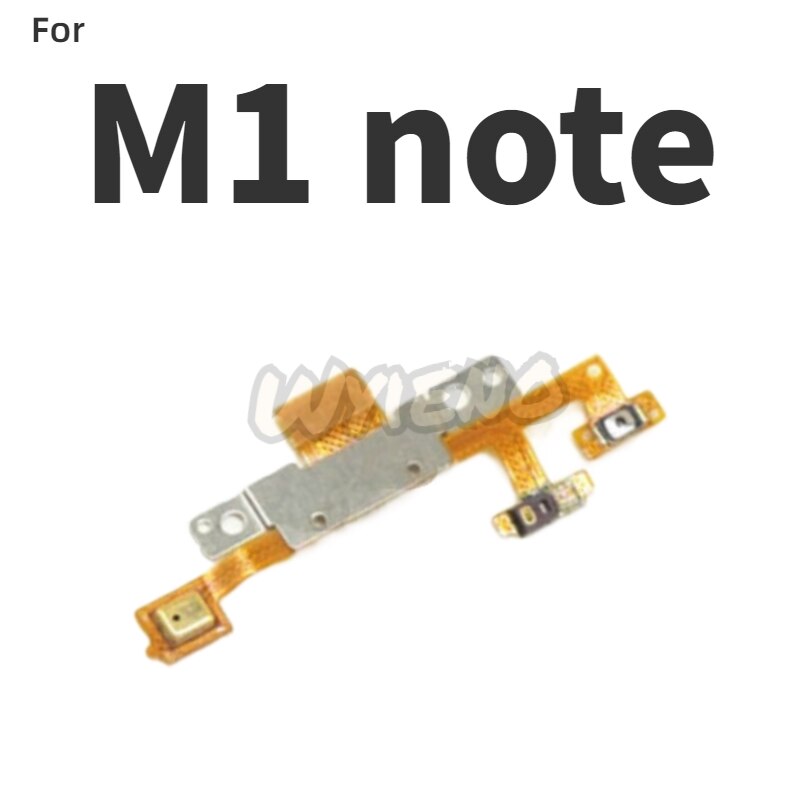 Novaphobat para Meizu M3 Note M681H M681Q/L681h encendido apagado volumen arriba abajo interruptor tecla flex cable reemplazo + seguimiento: for m1 note