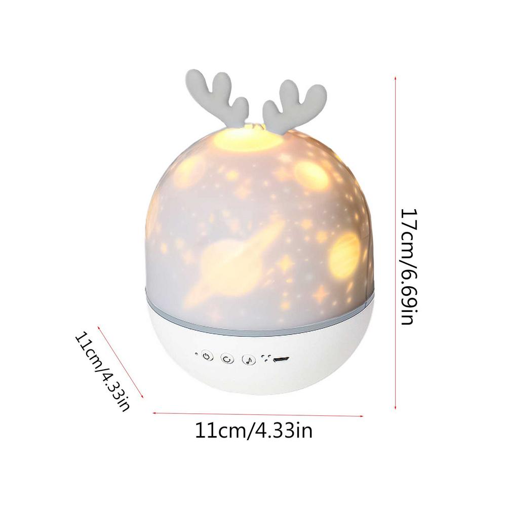 6 Projection Themes Light Music Remote Control 360 Degree Rotation Night Lamp Ocean World Birthday Party Planet Merry Christmas