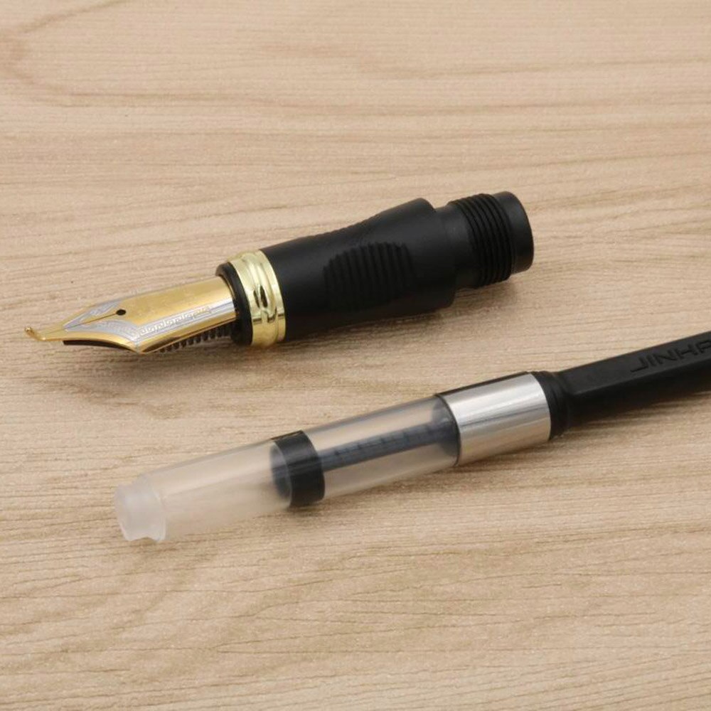 JINHAO X450-pluma estilográfica clásica de METAL, dorado, iridio, 1,0mm