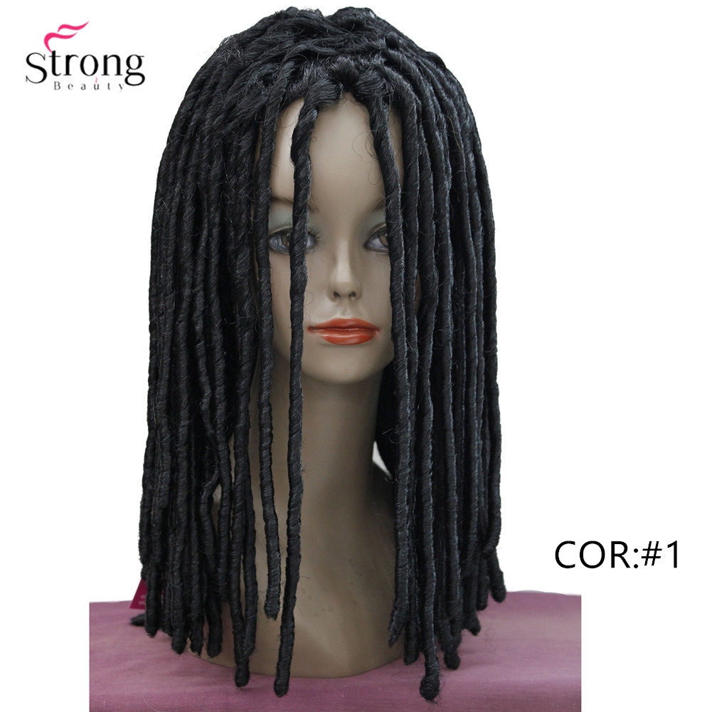 StrongBeauty Twist Haar Viertelnote Zöpfe Perücken Synthetische Dreadlocks Zöpfe Haar Perücke