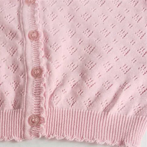 Bianco Della Ragazza Cardigan Bambini di Autunno della Molla Cotone A Maniche Lunghe Maglione Della Ragazza Per 2 3 4 6 8 10 Anni 2016 delle ragazze del Cappotto AKC165016