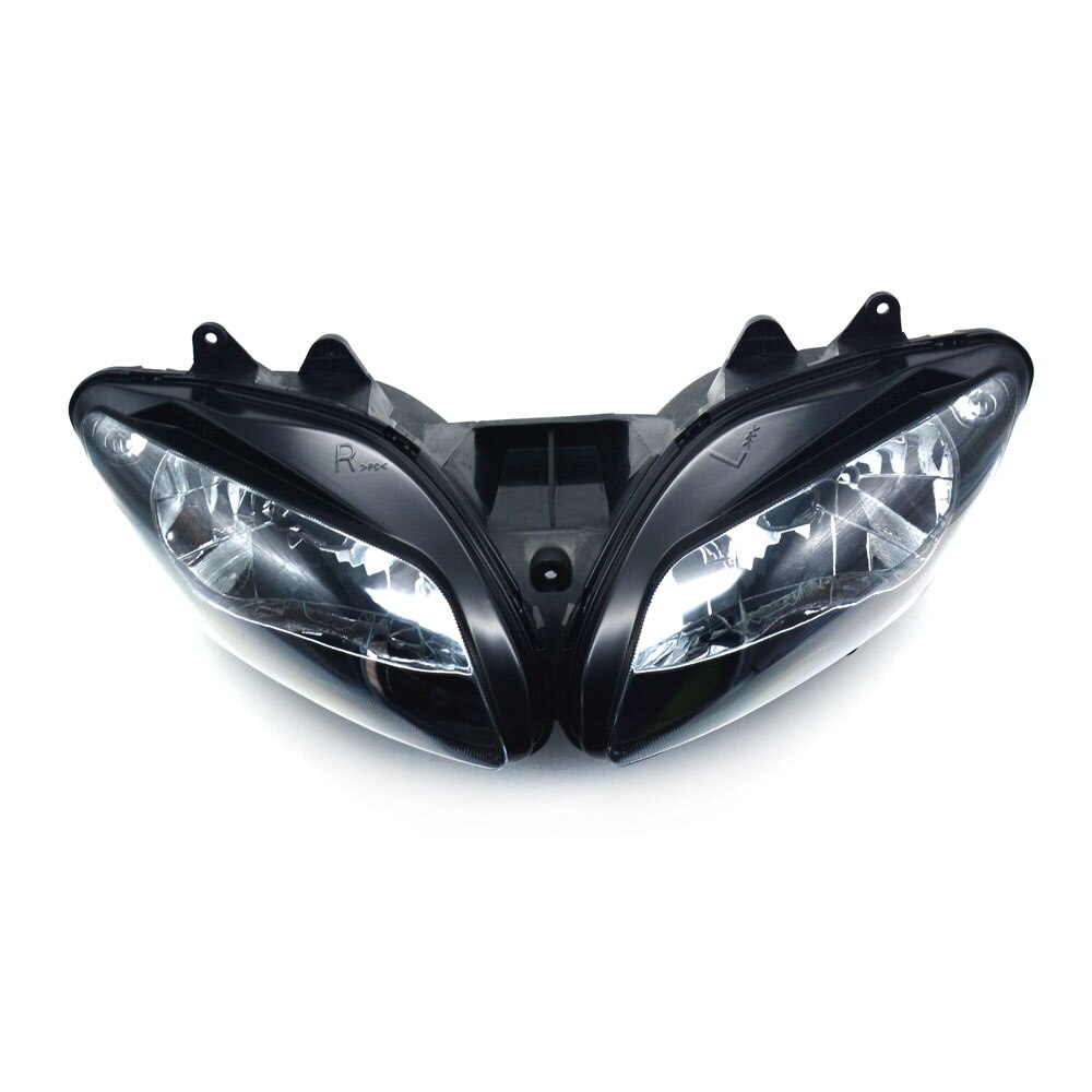 Phare Avant Pour Yamaha YZF R1 2000-2001 - Compatible Plug-and-play - Boîtier Noir ABS - Sans Ampoule - Améliore La Visibilité Nocturne