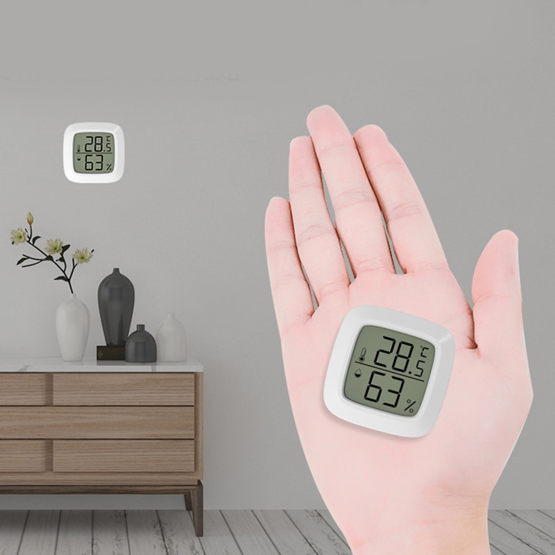 Mini LCD Digitale Thermometer Hygrometer Binnenkamertemperatuur en Vochtigheidsmeter Sensormeter Thuis Thermometer