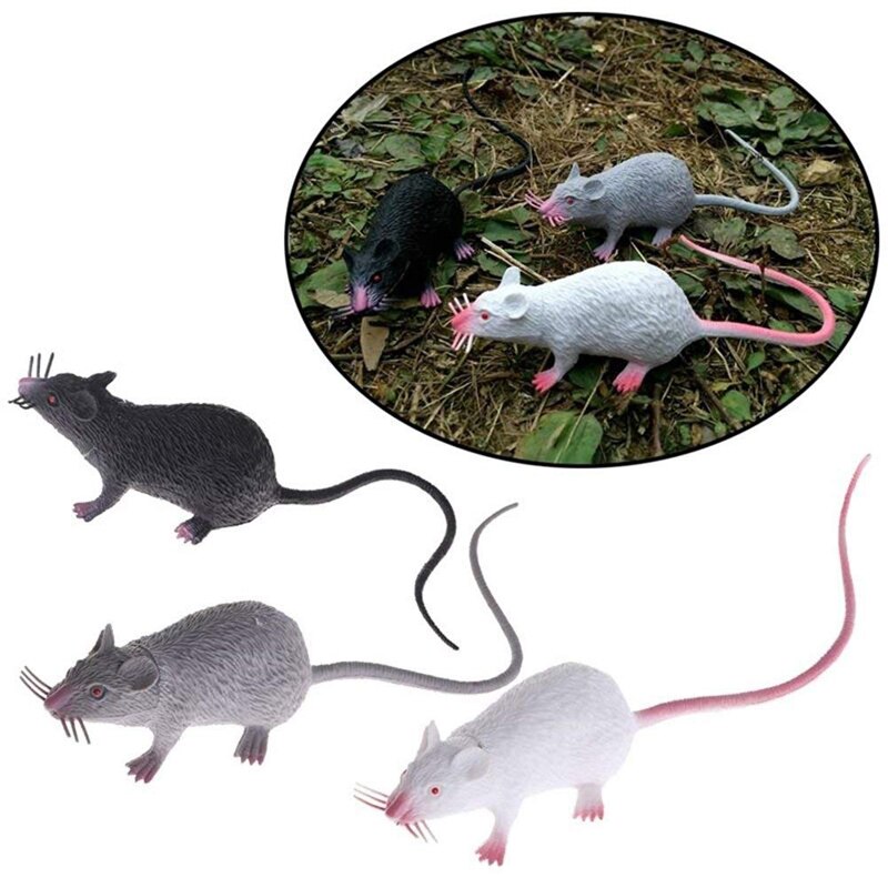 Pvc Simulatie Muis Grappige Tricky Joke Nep Levensechte Mouse Model Prop Halloween Speelgoed Party Decor Kids Novelty & Gag speelgoed