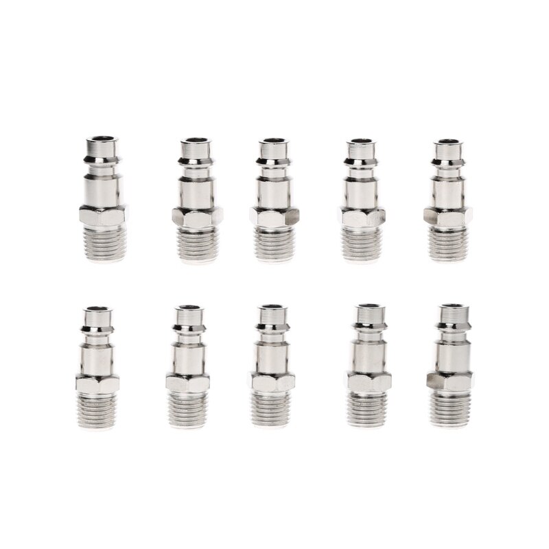 Euro Air Line Hose Fitting Connector Quick Release 1/4 Inch BSP Male Thread C5AC