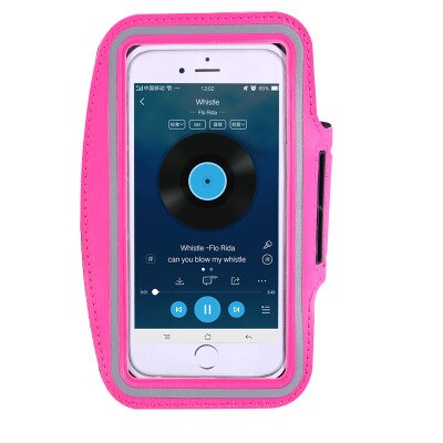 Für Sport gym lauf wasserdicht clamp für iPhone 8 7 4 5 5S 5C SE 6 6 s 8 mehr handy fall abdeckung handy arm tasche: Rose Gold