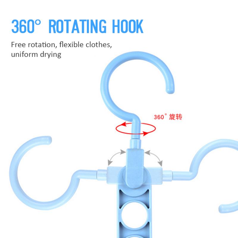 Multifunctional Hanger Non-slip Folding Shirts Coat Clothes Hanger Space Saving Hanger Clothes Hanger Wardrobe Organizer