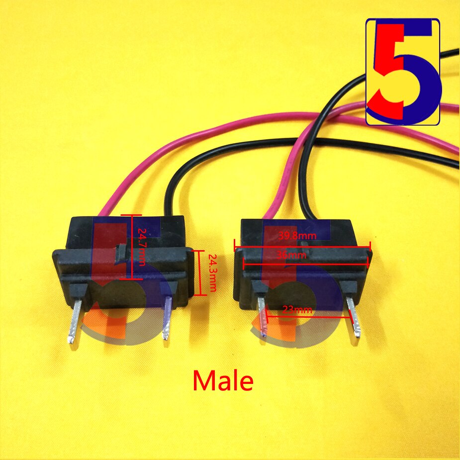 Silver Fish connector ebike Discharge Connector male + felmale for Silver Fish Battery case discharge connector: 2pcs Male