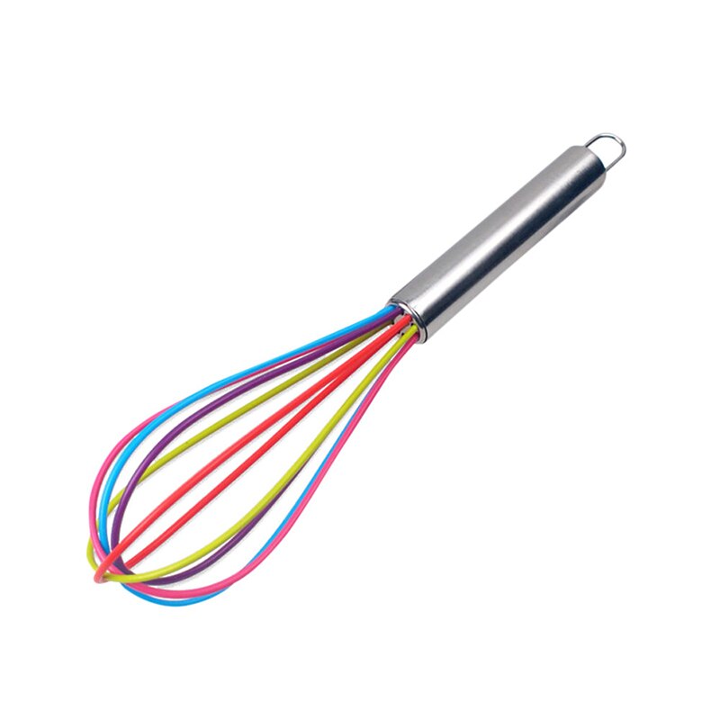 1 Uds beber batidor mezclador de huevo de silicona batidores de cocina herramienta Mano huevo Espumador mezclador Wisk cocinar licuadora: Default Title