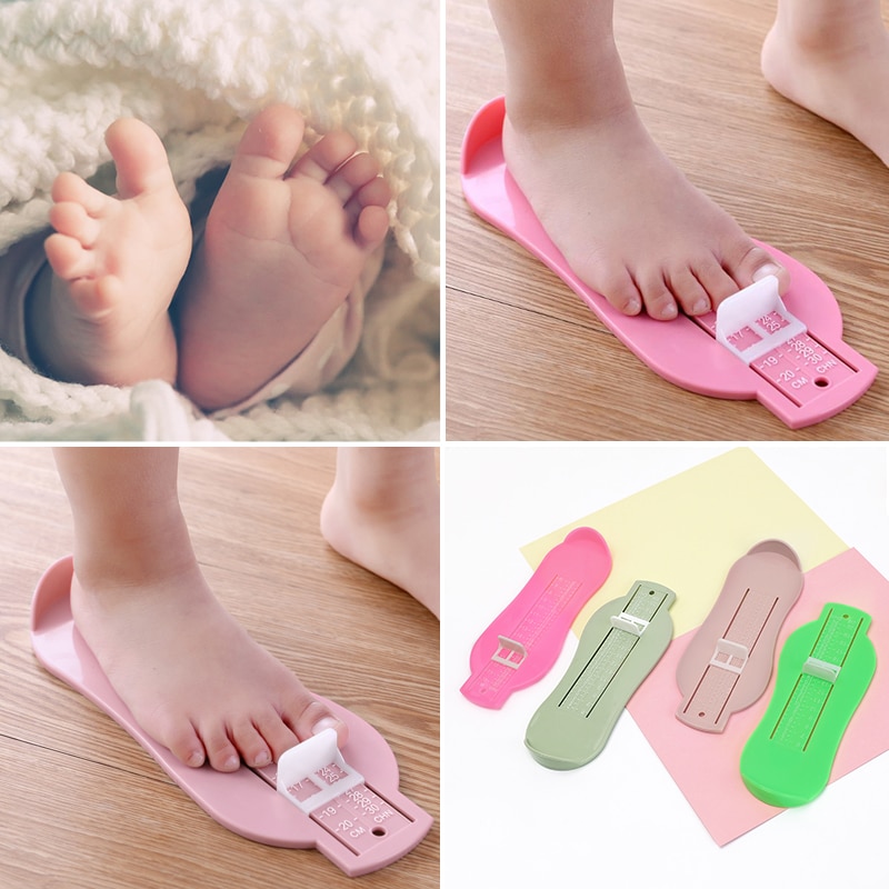 Baby Child Kids Foot Measure Infant Feet Measure Gauge Kid Shoes Size Measuring Ruler Tool Toddler Shoes Adjustable Range 0-20cm