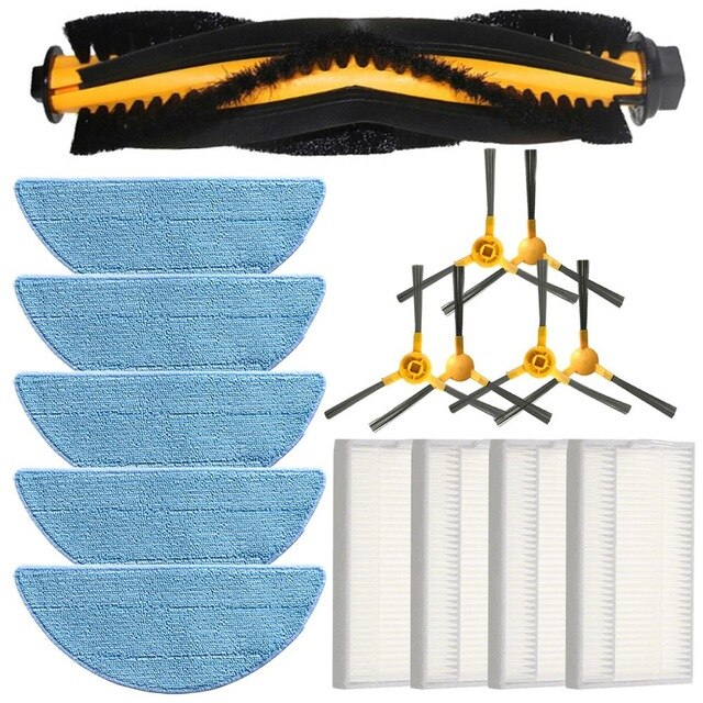 Vacuum Main Side Brush Filter Kit Compatible With Ecovacs Deebot Ozmo 900 Dn5g