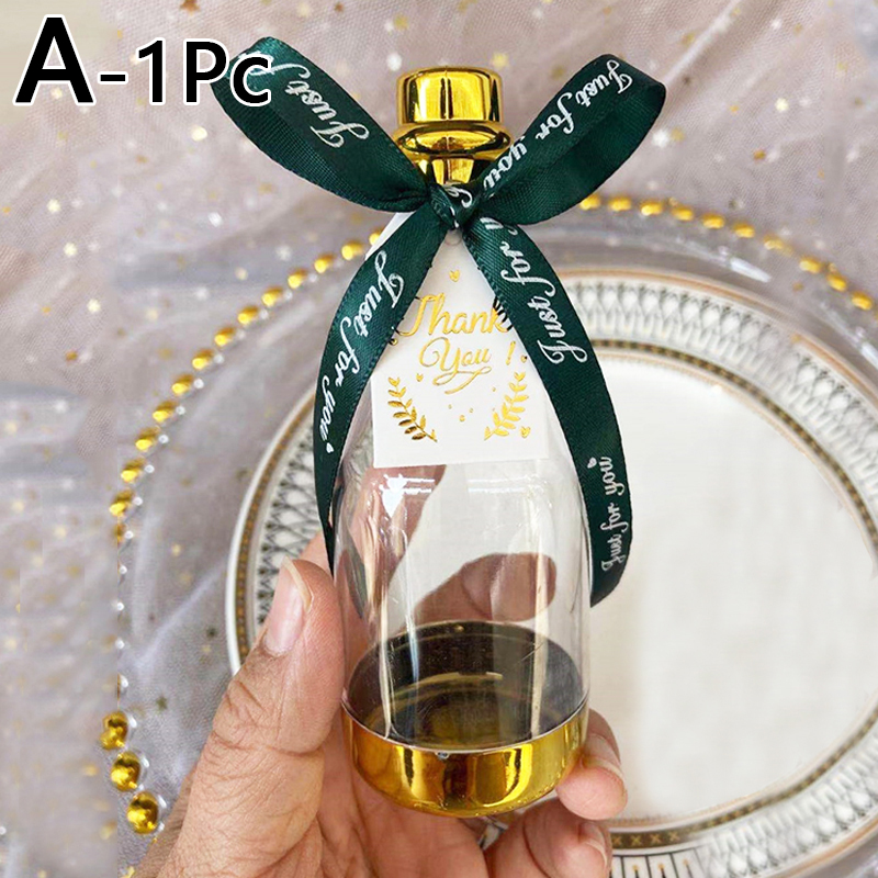 Wedding Candy Box Plastic Drifting Bottle Candy Box Champagne Bottle Small Box Birthday Banquet Candy Boxes: A