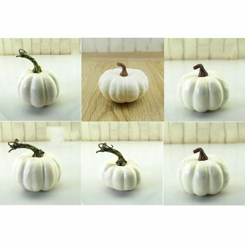 6PC Halloween Artificial Mini Foam Pumpkin Simulation Prop Garden Party Decor DIY Craft