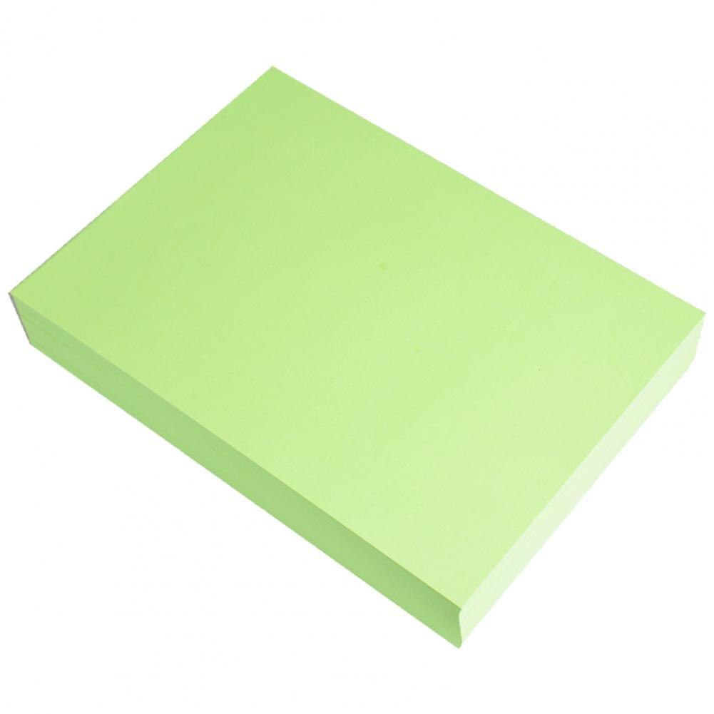 Papier à copier, 100 pièces/ensemble, festif, toucher, sans odeur, bricolage, usage double face, papier artistique pour le bureau: vert clair