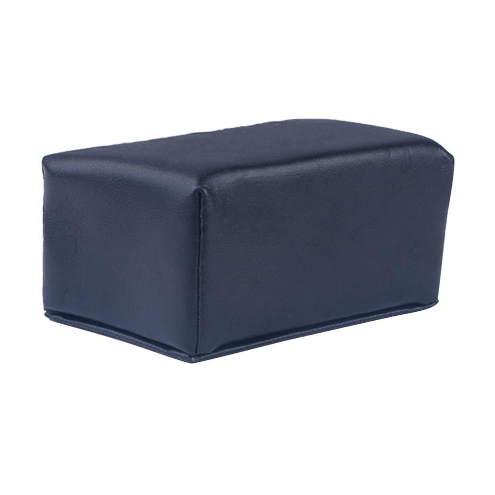 Almohada de mano para manicura de cuero, soporte lavable para brazos, cojín de descanso para manos, mesa Multicolor extraíble, herramientas para uñas: Black