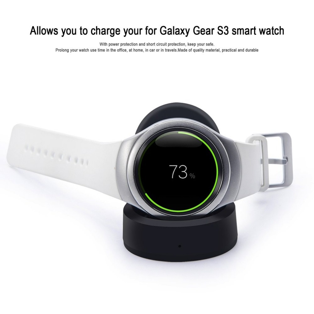 Mini chargeur de montre intelligente portatif de Base de Dock de charge de support sans fil pour Samsung Galaxy Gear S3 classique/frontière