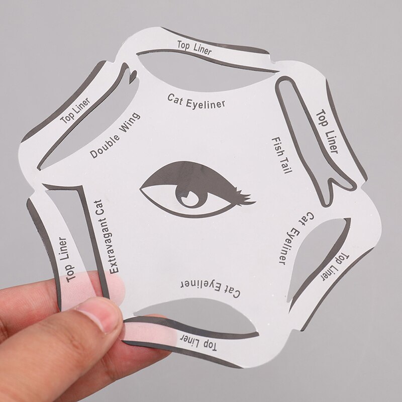 Cat Eyeliner Stencils Winged Eyeliner Stencil Models Eyebrows Card Makeup Tool