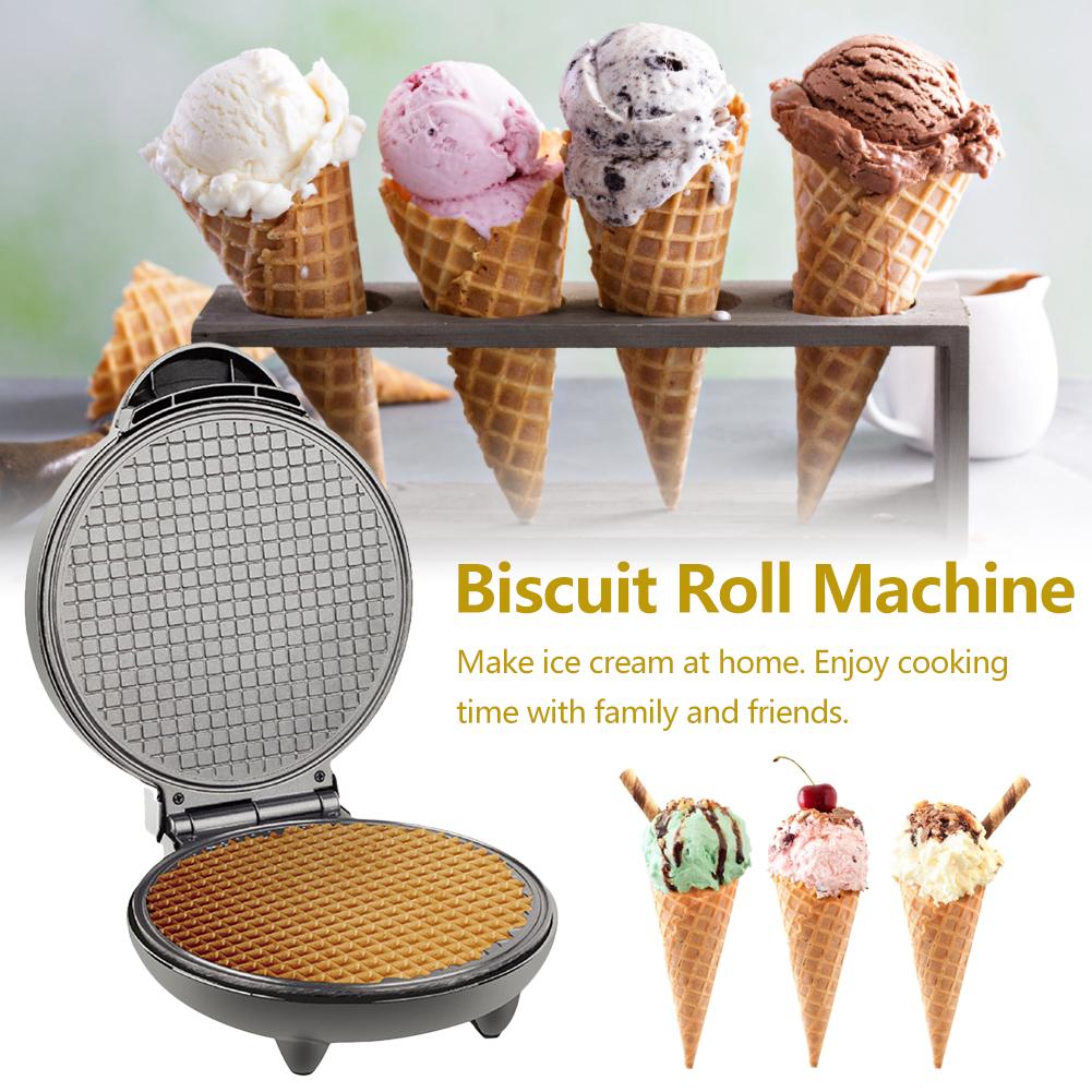 Multifunction Mini Waffle Maker Electric Doughnut Ice Cream Cone Grill Cake Oven Pan Eggette Machine Plates EU UK Plug