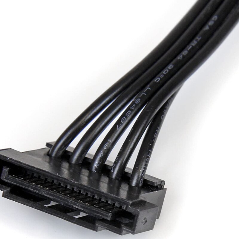 PCIe 6Pin Male to 3 SATA Power Supply Cable for Seasonic Focus Plus Platinum FOCUS+ Series 850PX 750PX 650PX 550PX PSU